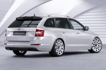 CSR Heckspoiler | Heckflügel mit ABE für Skoda Octavia III (Typ 5E) Combi HF747-S schwarz matt strukturiert (keine Lackierung erforderlich)