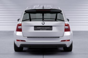 CSR Heckspoiler | Heckflügel mit ABE für Skoda Octavia III (Typ 5E) Combi HF747-S schwarz matt strukturiert (keine Lackierung erforderlich)