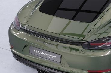 CSR Heckspoiler | Heckflügel mit ABE für Porsche 718 Cayman (Typ 982) HF763-L Lackierung erforderlich (schwarz matt)