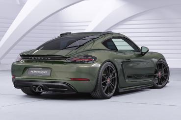 CSR Heckspoiler | Heckflügel mit ABE für Porsche 718 Cayman (Typ 982) HF763-L Lackierung erforderlich (schwarz matt)