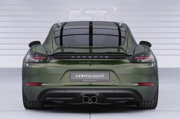CSR Heckspoiler | Heckflügel mit ABE für Porsche 718 Cayman (Typ 982) HF763-L Lackierung erforderlich (schwarz matt)