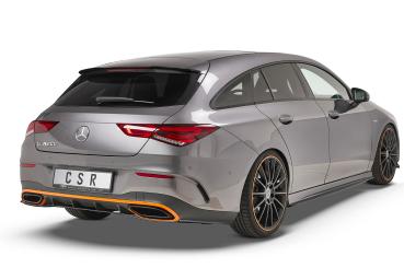 CSR Heckspoiler | Heckflügel mit ABE für Mercedes-Benz CLA X118 Shooting Brake HF773-M Carbon Look matt strukturiert (keine Lackierung erforderlich)