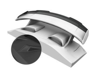 CSR Heckspoiler | Heckflügel mit ABE für Porsche 911/991 (991,2) GT3 HF777-L Lackierung erforderlich (unlackiert)