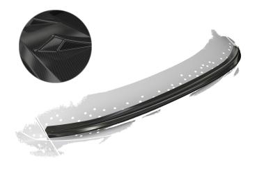 CSR Heckspoiler | Heckflügel mit ABE für Hyundai I30 N (PD) Fastback HF788-C Carbon Look Hochglanz (keine Lackierung erforderlich)