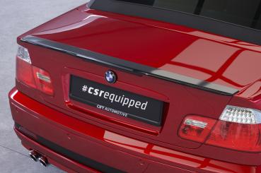 CSR Heckspoiler | Heckflügel mit ABE für BMW 3er E46 Coupe / Cabrio HF796-S Strukturiert schwarz matt (keine Lackierung erforderlich)