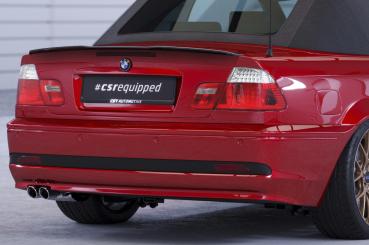 CSR Heckspoiler | Heckflügel mit ABE für BMW 3er E46 Coupe / Cabrio HF796-S Strukturiert schwarz matt (keine Lackierung erforderlich)
