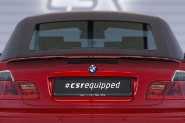 CSR Heckspoiler | Heckflügel mit ABE für BMW 3er E46 Coupe / Cabrio HF796-S Strukturiert schwarz matt (keine Lackierung erforderlich)