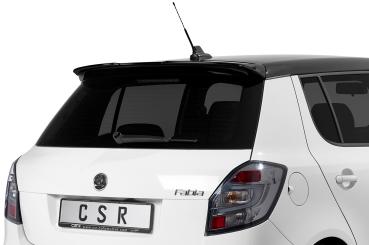 CSR Heckspoiler | Heckflügel mit ABE für Skoda Fabia 2 RS (Typ 5J) HF803-L schwarz matt (Lackierung erforderlich)