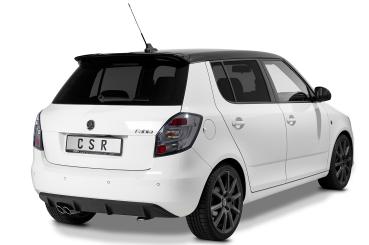 CSR Heckspoiler | Heckflügel mit ABE für Skoda Fabia 2 RS (Typ 5J) HF803-L schwarz matt (Lackierung erforderlich)