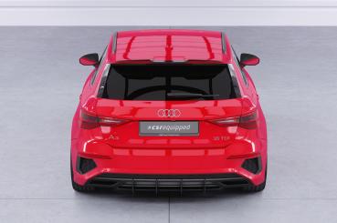 CSR Heckspoiler | Heckflügel mit ABE für Audi A3 Sportback S-Line/S3 (8Y) HF811-S schwarz matt strukturiert (keine Lackierung erforderlich)