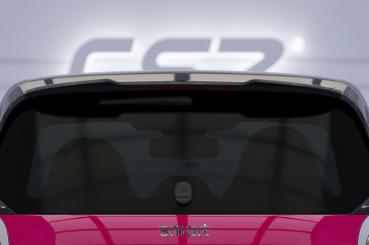 CSR Heckspoiler | Heckflügel mit ABE für Smart fortwo (453) HF815-L schwarz matt (Lackierung erforderlich)