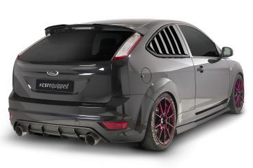 CSR Heckspoiler | Heckflügel mit ABE für Ford Focus MK2 ST HF821-M Carbon Look matt strukturiert (keine Lackierung erforderlich)