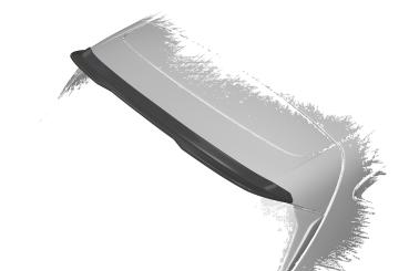 CSR Heckspoiler | Heckflügel mit ABE für Ford Fiesta MK8 HF822-S Strukturiert schwarz matt (keine Lackierung erforderlich)