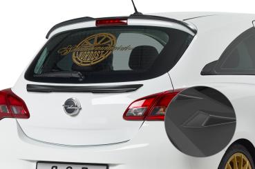 CSR Heckspoiler | Heckflügel mit ABE für Opel Corsa E HF831-L schwarz matt (Lackierung erforderlich)