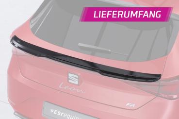 CSR Heckspoiler | Heckflügel mit ABE für Seat Leon 4 (Typ KL) HF835-G Glossy schwarz Hochglanz (keine Lackierung erforderlich)