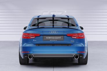 CSR Heckspoiler | Heckflügel mit ABE für Audi A4 B9 (Typ 8W) Limousine HF840-G Glossy schwarz glänzend (keine Lackierung erforderlich)