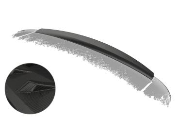 CSR Heckspoiler | Heckflügel mit ABE für Peugeot 407 HF850-M Carbon Look matt strukturiert (keine Lackierung erforderlich)