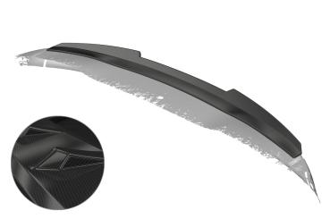 CSR Heckspoiler | Heckflügel mit ABE für Toyota Aygo 2 HF853-C Carbon Look Hochglanz (keine Lackierung erforderlich)