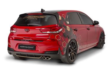 CSR Heckspoiler | Heckflügel mit ABE für Hyundai I30 (PD) Schrägheck HF862-S schwarz matt strukturiert (keine Lackierung erforderlich)