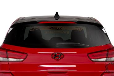 CSR Heckspoiler | Heckflügel mit ABE für Hyundai I30 (PD) Schrägheck HF862-S schwarz matt strukturiert (keine Lackierung erforderlich)
