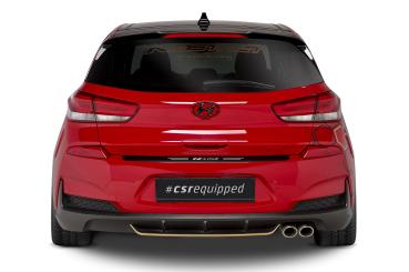 CSR Heckspoiler | Heckflügel mit ABE für Hyundai I30 (PD) Schrägheck HF862-S schwarz matt strukturiert (keine Lackierung erforderlich)