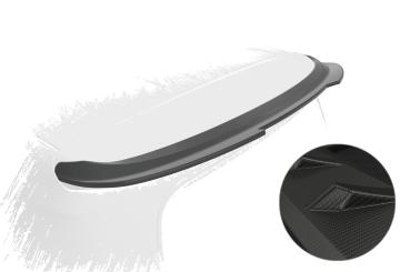 CSR Heckspoiler | Heckflügel mit ABE für Smart fortwo 453 Cabrio HF863-M Carbon Look matt strukturiert (keine Lackierung erforderlich)