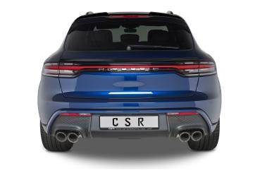 CSR Heckspoiler | Heckflügel mit ABE für Porsche Macan HF876-L schwarz matt (Lackierung erforderlich)