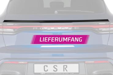 CSR Heckspoiler | Heckflügel mit ABE für Porsche Macan HF876-L schwarz matt (Lackierung erforderlich)