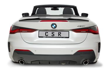 CSR Heckspoiler | Heckflügel mit ABE für BMW 4er G23 Cabrio HF879-L schwarz matt (Lackierung erforderlich)