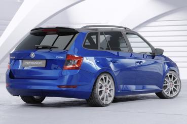 CSR Heckspoiler | Heckflügel mit ABE fürSkoda Fabia 3 Combi HF885-S schwarz matt strukturiert (keine Lackierung erforderlich)