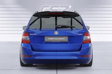 CSR Heckspoiler | Heckflügel mit ABE fürSkoda Fabia 3 Combi HF885-S schwarz matt strukturiert (keine Lackierung erforderlich)