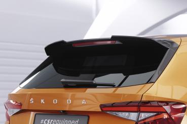 CSR Heckspoiler | Heckflügel mit ABE für Skoda Fabia 4 HF886-M Carbon Look matt strukturiert (keine Lackierung erforderlich)