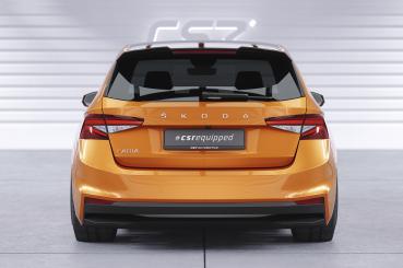 CSR Heckspoiler | Heckflügel mit ABE für Skoda Fabia 4 HF886-M Carbon Look matt strukturiert (keine Lackierung erforderlich)