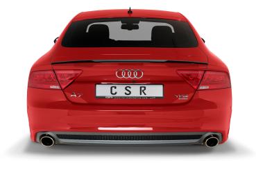 CSR Heckspoiler | Heckflügel mit ABE für Audi A7 / S7 C7 (4G) Sportback HF890-C Carbon Look glänzend (keine Lackierung erforderlich)