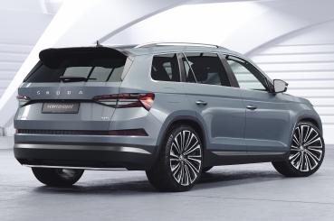CSR Heckspoiler | Heckflügel mit ABE für Skoda Kodiaq HF892-L schwarz matt (Lackierung erforderlich)
