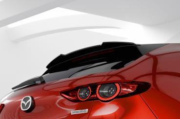 CSR Heckspoiler | Heckflügel mit ABE für Mazda 3 (Typ BP) Schrägheck HF894-C Carbon Look Hochglanz (keine Lackierung erforderlich)