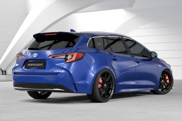 CSR Heckspoiler | Heckflügel mit ABE für Toyota Corolla (E210) Touring Sports HF923-S Strukturiert schwarz matt (keine Lackierung erforderlich)