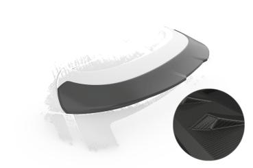 CSR Heckspoiler | Heckflügel mit ABE für Mini F58 Coupe HF972-M Carbon Look matt strukturiert (keine Lackierung erforderlich)