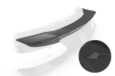 CSR Heckspoiler | Heckflügel mit ABE für Mercedes-Benz E-Klasse (A238) Cabrio HF977-S Strukturiert schwarz matt (keine Lackierung erforderlich)