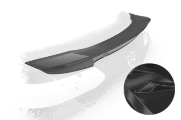 CSR Heckspoiler | Heckflügel mit ABE für Mercedes-Benz E-Klasse (A238) Cabrio HF977-C Carbon Look Hochglanz (keine Lackierung erforderlich)