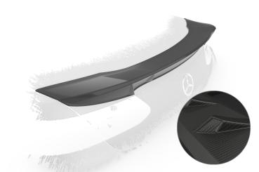 CSR Heckspoiler | Heckflügel mit ABE für Mercedes-Benz E-Klasse (A238) Cabrio HF977-M Carbon Look matt strukturiert (keine Lackierung erforderlich)