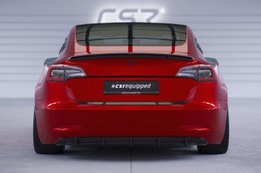 CSR Heckspoiler | Heckflügel mit ABE für Tesla Model 3 HF985-L Lackierung erforderlich (schwarz matt)
