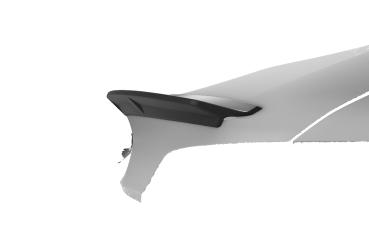 CSR Heckspoiler | Heckflügel mit ABE für Tesla Model 3 HF985-L Lackierung erforderlich (schwarz matt)