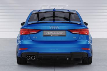 CSR Heckscheibenblend mit ABE für Audi A3 / S3 (8V) Limousine HSB087-C Carbon Look Hochglanz (keine Lackierung erforderlich)