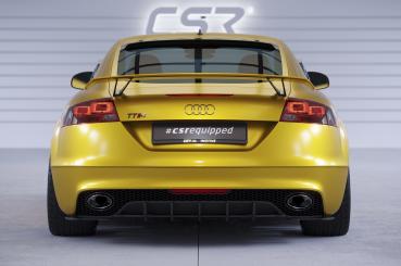 CSR Heckscheibenblend mit ABE für Audi TT / TTS / TT RS (8J) Coupe HSB090-S schwarz matt strukturiert (keine Lackierung erforderlich)