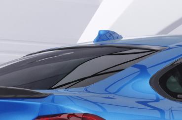 CSR Heckscheibenblend mit ABE für BMW 4er F36 Gran Coupe HSB114-S Strukturiert schwarz matt (keine Lackierung erforderlich)