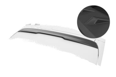 CSR Heckscheibenblend mit ABE für Mercedes-Benz E-Klasse W213 Limousine HSB116-L schwarz matt (Lackierung erforderlich)