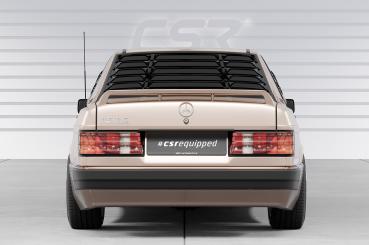 CSR Heckscheibenblend mit ABE für Mercedes Benz W201 / 190er HSB135-S schwarz matt strukturiert (keine Lackierung erforderlich)