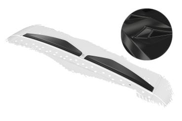 CSR Heckscheibenblende für Nissan 350Z (Z33) Coupe HSB153-G Glossy schwarz Hochglanz (keine Lackierung erforderlich)