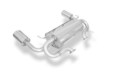 Fox Endschalldämpfer quer 129x106 Typ 32 rechts/links für Infiniti EX37 (ab 2010) – Edelstahl, Rohr 55 mm, EG-Gutachten